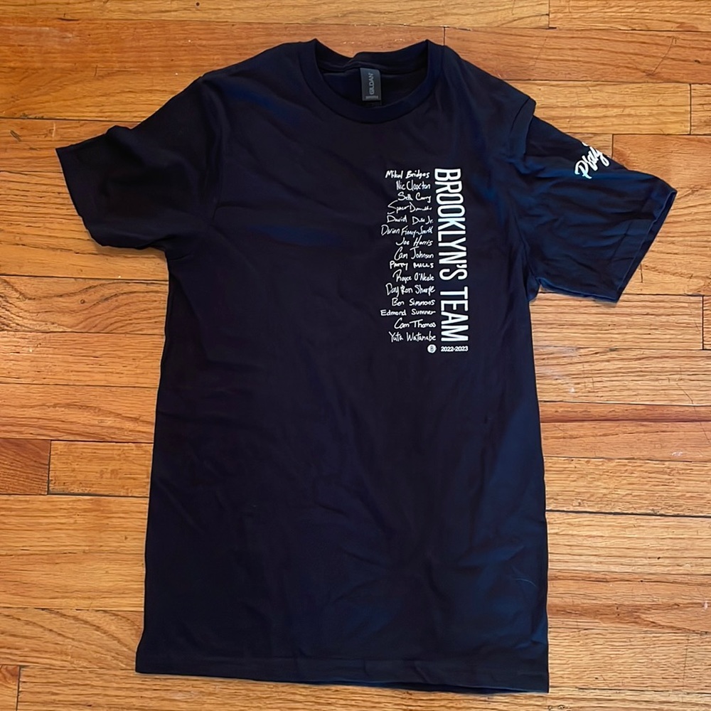 Brooklyn Nets T Shirt, black, size XS (adult)
